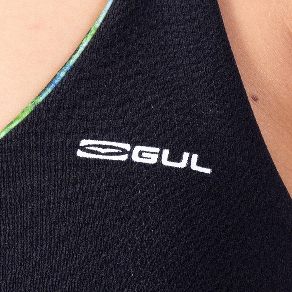 2025 Gul Womens Luna7 SUP Bra LA0303-C1 - Black / Jungle